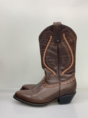 専用TINA：JOJUNルーズ ウエスタンブーツ ブラウン　Lサイズ TINA：JOJUN（ティーナジョジュン） ブーツ ルーズ ウエスタンブーツ