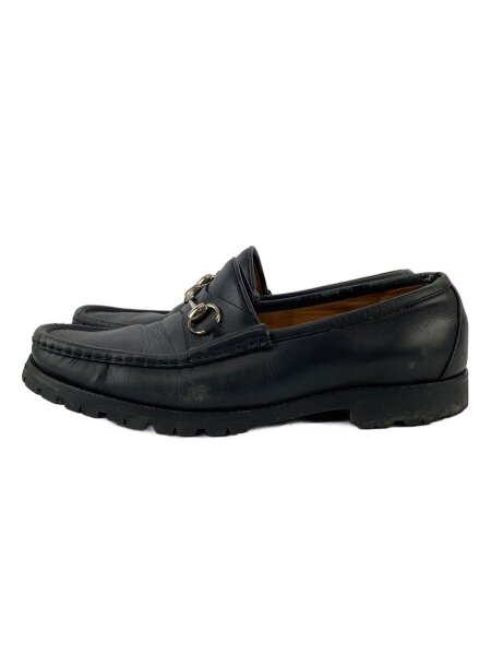 GUCCI(グッチ) / Vibramソール/ローファー/UK9.5/ブラック/履きジワ 