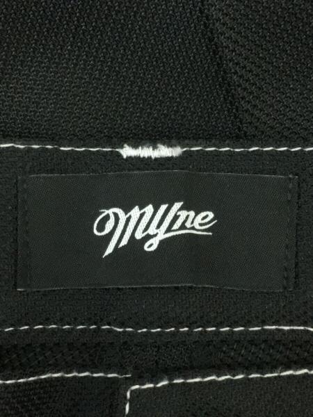 MYne MIHARA YASUHIRO / ボトム/L/ポリエステル/BLK/G07FP102 MYne MIHARA YASUHIRO(マインミハラヤスヒロ) / FARAH Studs Wide