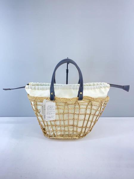 値下げ IENA購入 dragon ネイビー かごバッグ 収納袋付き かごバッグ