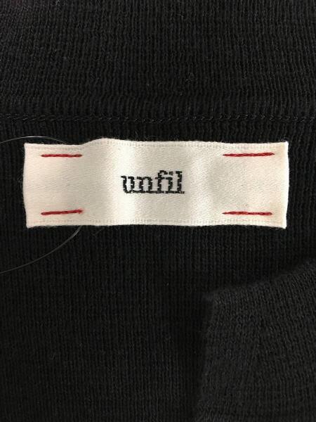 unfil(アンフィル) / ミラノリブニットカーディガン/4/コットン/BLK 