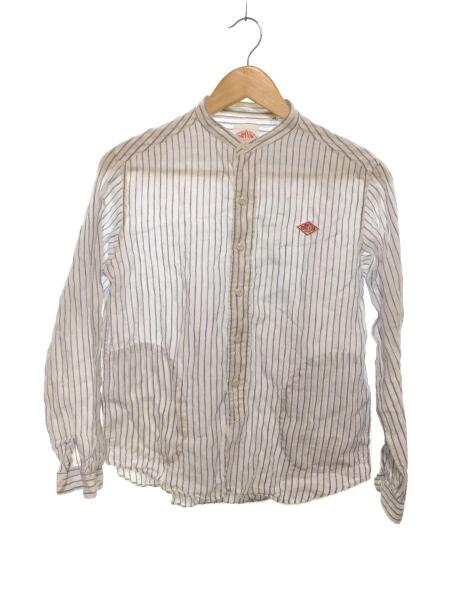 DANTON(ダントン) / 21S-WS-001長袖シャツ/34/リネン/WHT/ストライプ 