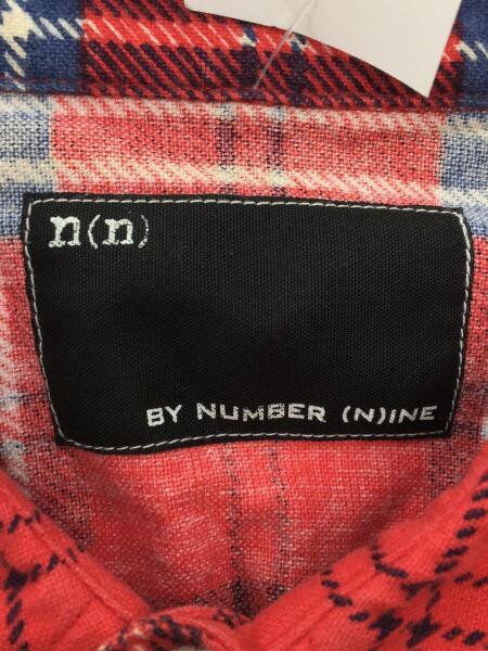 NUMBER (N)INE / 長袖シャツ/3/コットン/RED/総柄 NUMBER (N)INE(ナンバーナイン) / ナンバーナイン/長袖シャツ/3