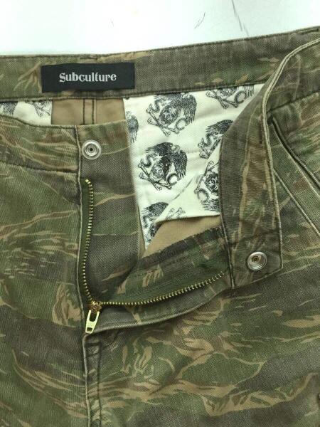 SC(Subculture) / ショートパンツ/2/コットン/KHK/カモフラ/scsp-s2202 その他ブランド(ソノタブランド) / tigerstripe shorts/subcuture/2