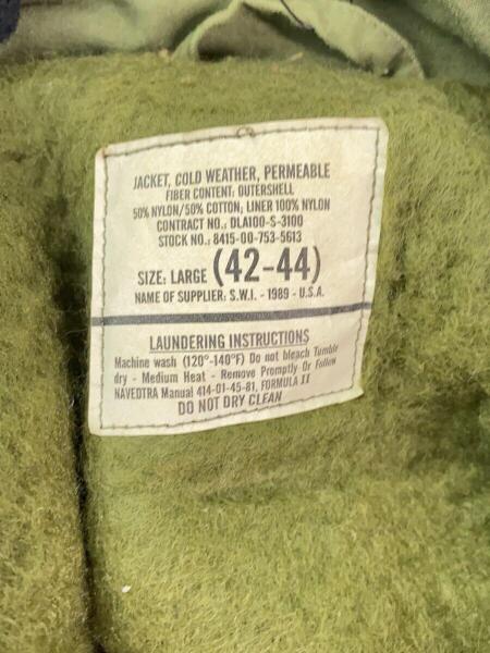 US.NAVY(ユーエスネイビー) / デッキジャケット/42/コットン/KHK/8415