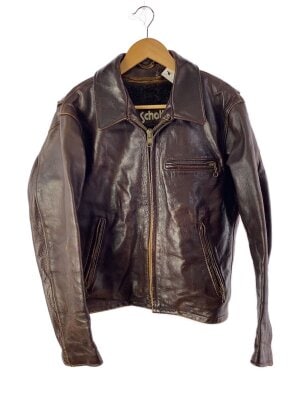 Schott / レザージャケット・ブルゾン/40/--/BRW/無地 Schott(ショット) / レザージャケット・ブルゾン/40/--/BRW/無地