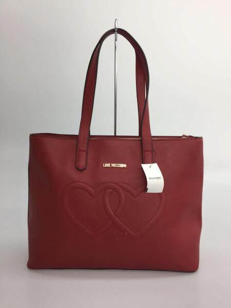 Moschino ボストンバッグ 赤 ハート 平和ピースマークモスキーノ Moschino ボストンバッグ 赤 ハート 平和ピースマークモスキーノ