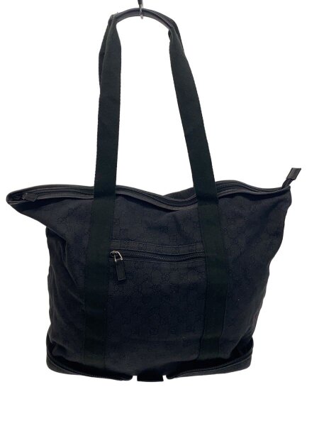 ハンドバッグ　ビンテージ　イタリア製　ブラック GUCCI(グッチ) / ハンドバッグ/キャンバス/BLK/無地/152232// | 中古品