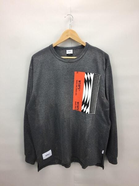 WTAPS 長袖カットソー 02 Mサイズ WTAPS(ダブルタップス) / 18AW/MELANCHOLIC 02/長袖Tシャツ/M/コットン