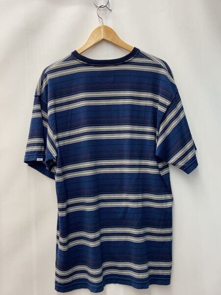 WTAPS / Tシャツ/3/コットン/BLU/ボーダー/221ATDT-CSM31 WTAPS(ダブルタップス) / 22ss マルチボーダーTシャツ/3/コットン/BLU