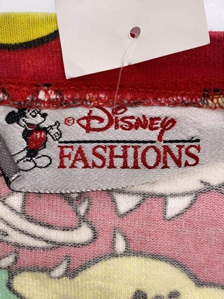 Disney VINTAGE / 90s/ビックバッドウルフ/Tシャツ/--/コットン/RED/総柄 Disney VINTAGE(ディズニーヴィンテージ) / 90s/ビックバッドウルフ/T