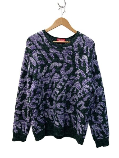 Supreme◇23SS Stacked Sweater/M/コットン/マルチカラー/総柄 Supreme