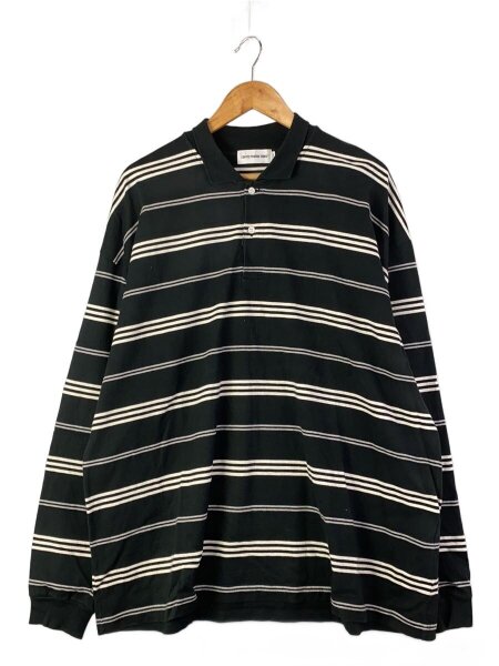 COOTIE(クーティー) / BORDER L/S POLO/長袖シャツ/L/コットン/BLK 
