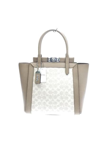 COACH(コーチ) / トループトートバッグ_シグネチャー/PVC/BEG/2way 