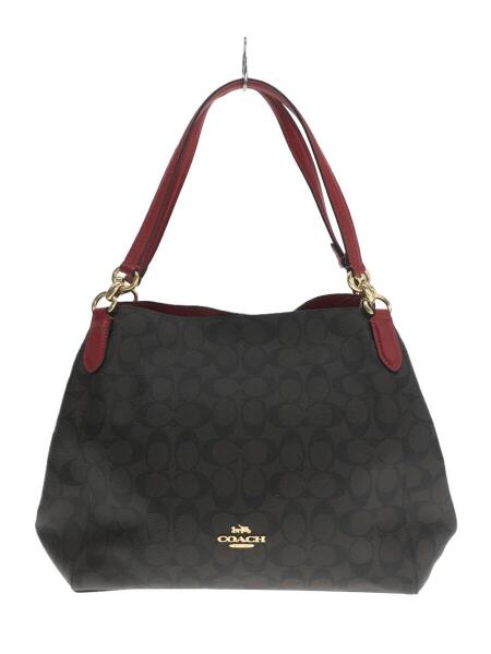 COACH(コーチ) / シグネチャー_ワンショルダーハンドバッグ/PVC/BRW 