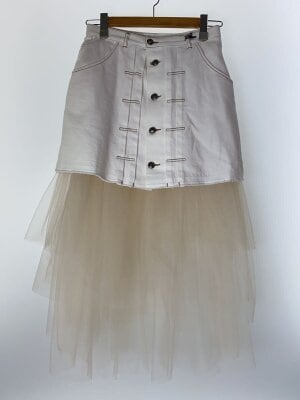 THOMAS MAGPIE(トーマスマグパイ) / meshed over skirt/スカート/38