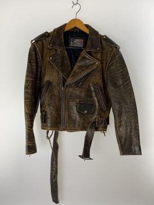 GOOD-FIGHT シングルライダースジャケット 革ジャン 牛革 その他ブランド(ソノタブランド) / GOOD-FIGHT/シングル