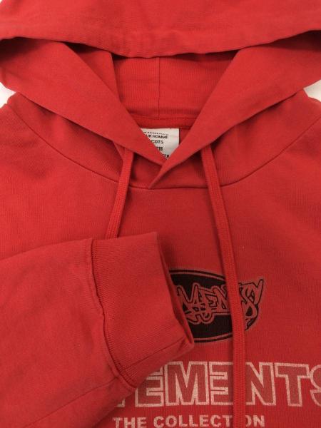 VETEMENTS(ヴェトモン) / グラフィックライトパーカー/S/コットン/RED 