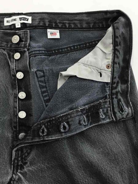 Re Done リダン Levi S リーバイス Levi S カットオフボトム 31 デニム Blk セカンドストリート 衣類 家具 家電等の買取と販売ならセカンドストリート お問い合わせ番号