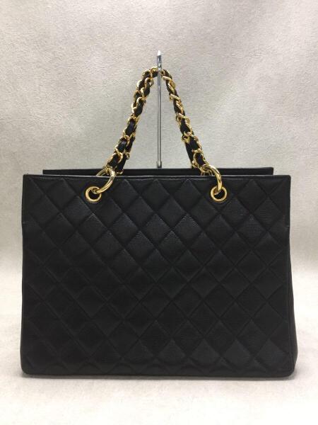 CHANEL(シャネル) / トートバッグ/レザー/BLK/ブラック/キャビア