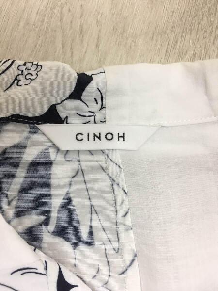 CINOH(チノ) / アシンメトリーフラワーパターンショートスリーブシャツ 