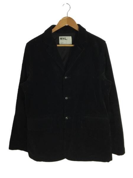 美品　マーガレットハウエル　レディース　コーデュロイ　テーラード　ジャケット　黒 MHL マーガレットハウエル テーラードジャケット 黒コーデュロイ L