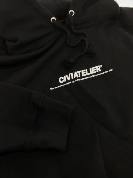CIVIATELIER(シヴィアトリエ) / パーカー/XL/コットン/BLK/プリント 