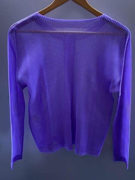 PLEATS PLEASE ISSEY MIYAKE / カーディガン(薄手)/3/ポリエステル/IVO PLEATS PLEASE ISSEY MIYAKE(プリーツプリーズイッセイミヤケ