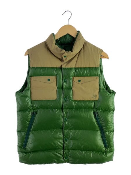 SOPHNET.(ソフネット) / ダウンベスト/M/ナイロン/GRN/無地/soph