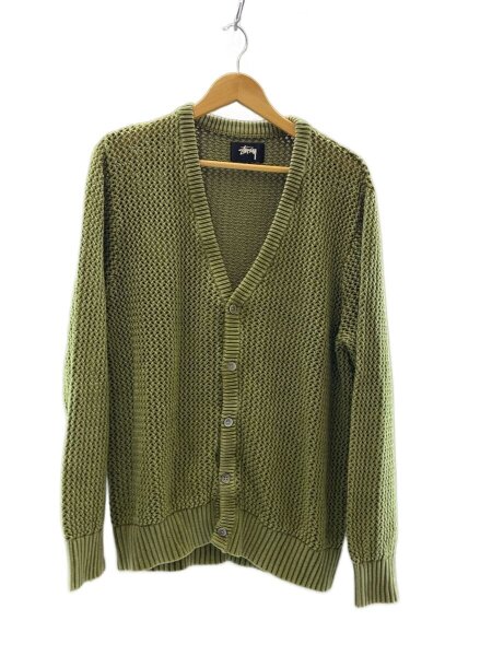 STUSSY(ステューシー) / カーディガン(厚手)/L/コットン/KHK/無地