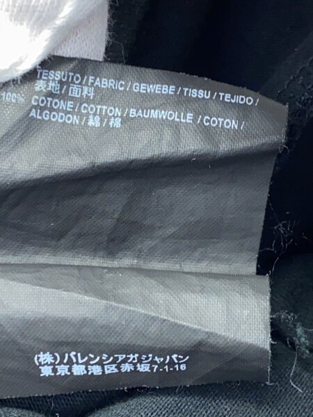 BALENCIAGA(バレンシアガ) / Tシャツ/XL/コットン/BLK/UP57 2017 01639