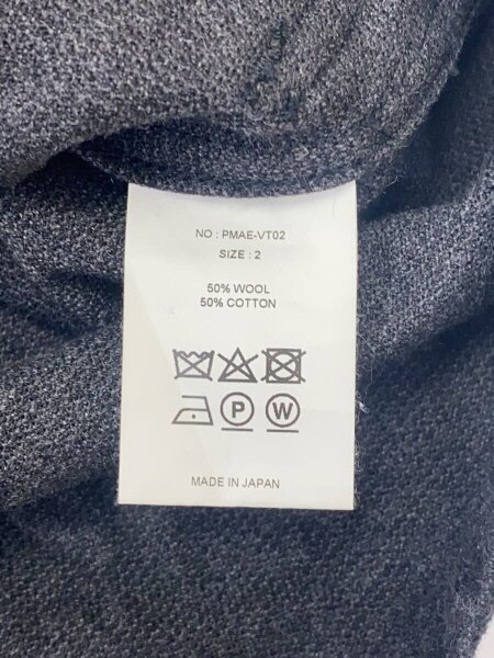 PHIGVEL(フィグベル) / MARKERS&Co/ベスト/2/ウール/BLK/無地/PMAE