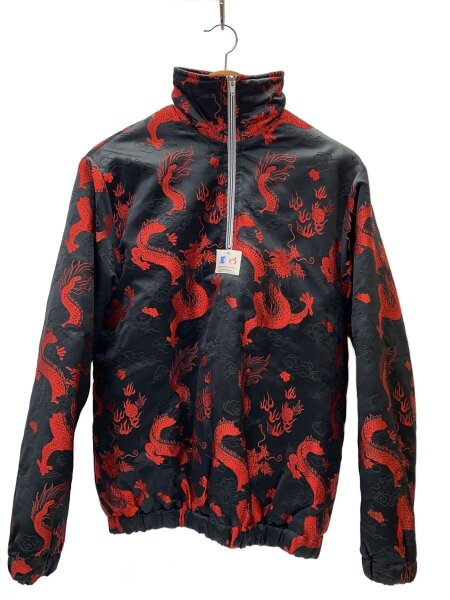 XANDER ZHOU(ザンダーゾウ) / ジャケット/48/シルク/BLK/総柄/AW18J05 
