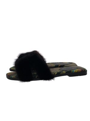 HERMES(エルメス) / シェーヌラバーアロハサンダル/サンダル/35/BRD