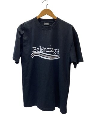 BALENCIAGA(バレンシアガ) / デストロイ ピクセルロゴ/Tシャツ/XXS