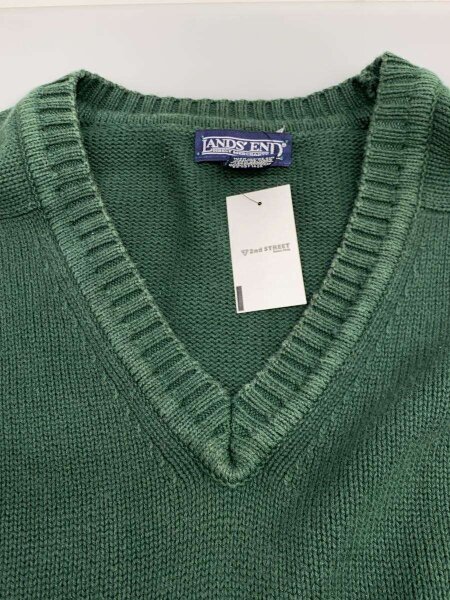 LANDS END(ランズエンド) / ニット・セーター(厚手)/XL/コットン/GRN 