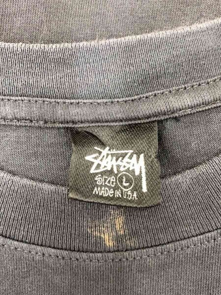STUSSY(ステューシー) / NO.4 PIGMENT DYED TEE/L/コットン/BLK 