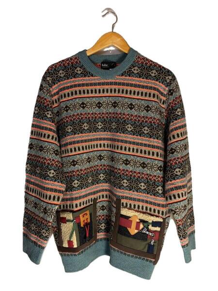 kolor(カラー) / Patchwork Fair Isle Sweater/1/ウール/総柄/19WCM 