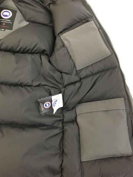 CANADA GOOSE フード付きダウンジャケット S/P グレー CANADA GOOSE 