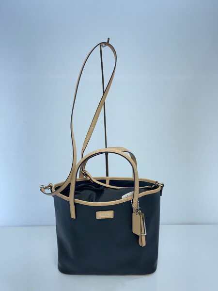 COACH(コーチ) / ロゴトートバッグ/トートバッグ/2WAY/レザー/BLK 