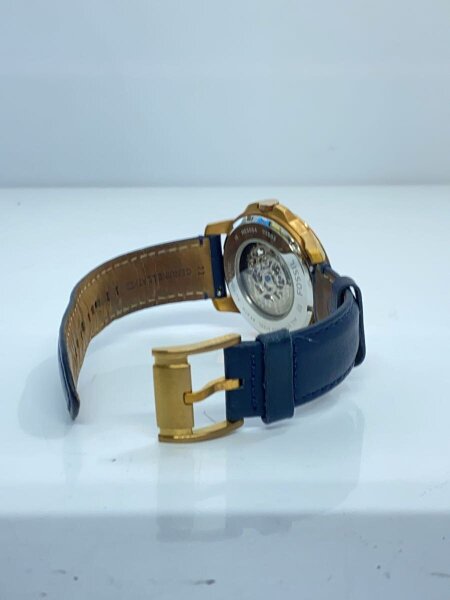 FOSSIL(フォッシル) / 自動巻腕時計/アナログ/レザー/GLD/NVY/ME3054 