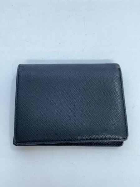 agnes b.(アニエスベー) / 2つ折り財布/レザー/BLK/メンズ | 中古品の