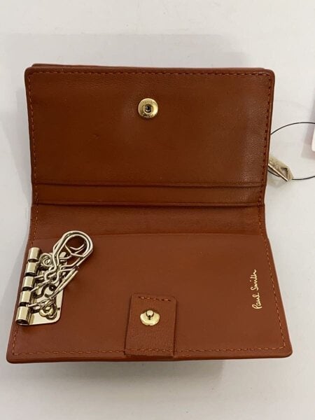 ポールスミス 牛革 長財布 小銭入れ　カードケース 多収納デザイン ブラウン Paul Smith(ポールスミス) / カードケース/レザー/BRW/メンズ | 中古品