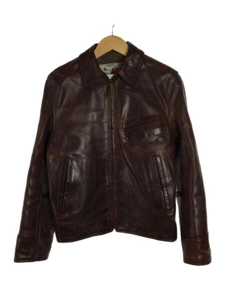 AERO LEATHER ブラウンレザージャケット AERO LEATHER(エアロレザー) / レザージャケット・ブルゾン/36/馬革