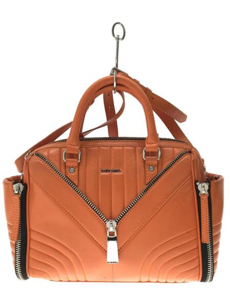 diesel LE-ZIPPER ショルダーバッグ 2way レザーオレンジ DIESEL 