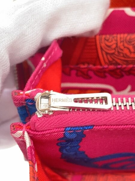 HERMES(エルメス) / 2つ折り財布/レザー/レッド/レディース/アザップ