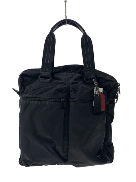 COACH(コーチ) / トートバッグ/ショルダーバッグ/2WAY/ナイロン/BLK 