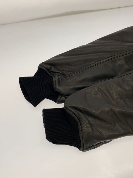 MINEDENIM / シープスキンMA-1/レザージャケット/3/羊革/BLK/無地22年モデル MINEDENIM(マインデニム) / シープスキンMA-1/レザージャケット/3/羊革