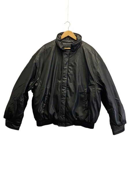 ZARA(ザラ) / 中綿ジャケット/XL/フェイクレザー/BLK/無地/3833/308 