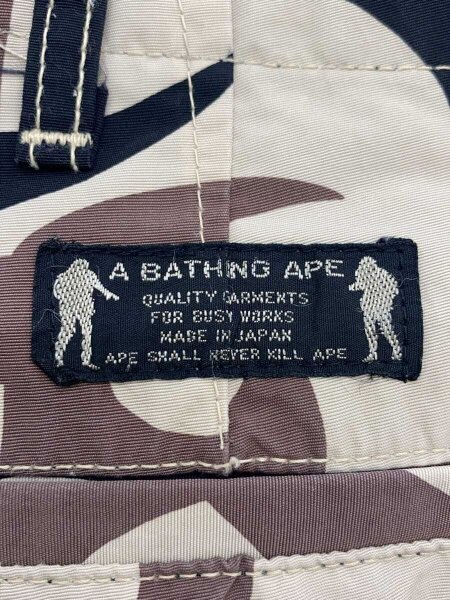 A BATHING APE(アベイシングエイプ) / ショートパンツ/S/ナイロン/BEG